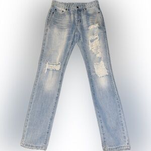 Saint Laurent Light Blue Straight Jeans